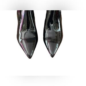 Paige Callan Bootie in Black Patent Leather 7.5